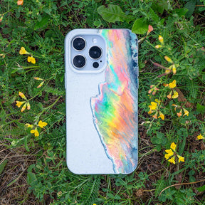 Biologisch abbaubare Handyhülle iPhone 14 pro Waveofpride — kompostierbar — Bonus