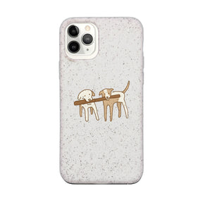 Biologisch abbaubare Handyhülle iPhone 11 pro Wuff — kompostierbar — Vorderseite