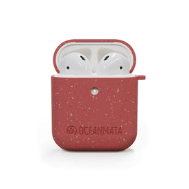 nachhaltige Apple AirPod Case 1/2 "CORAL" - Hülle - rot